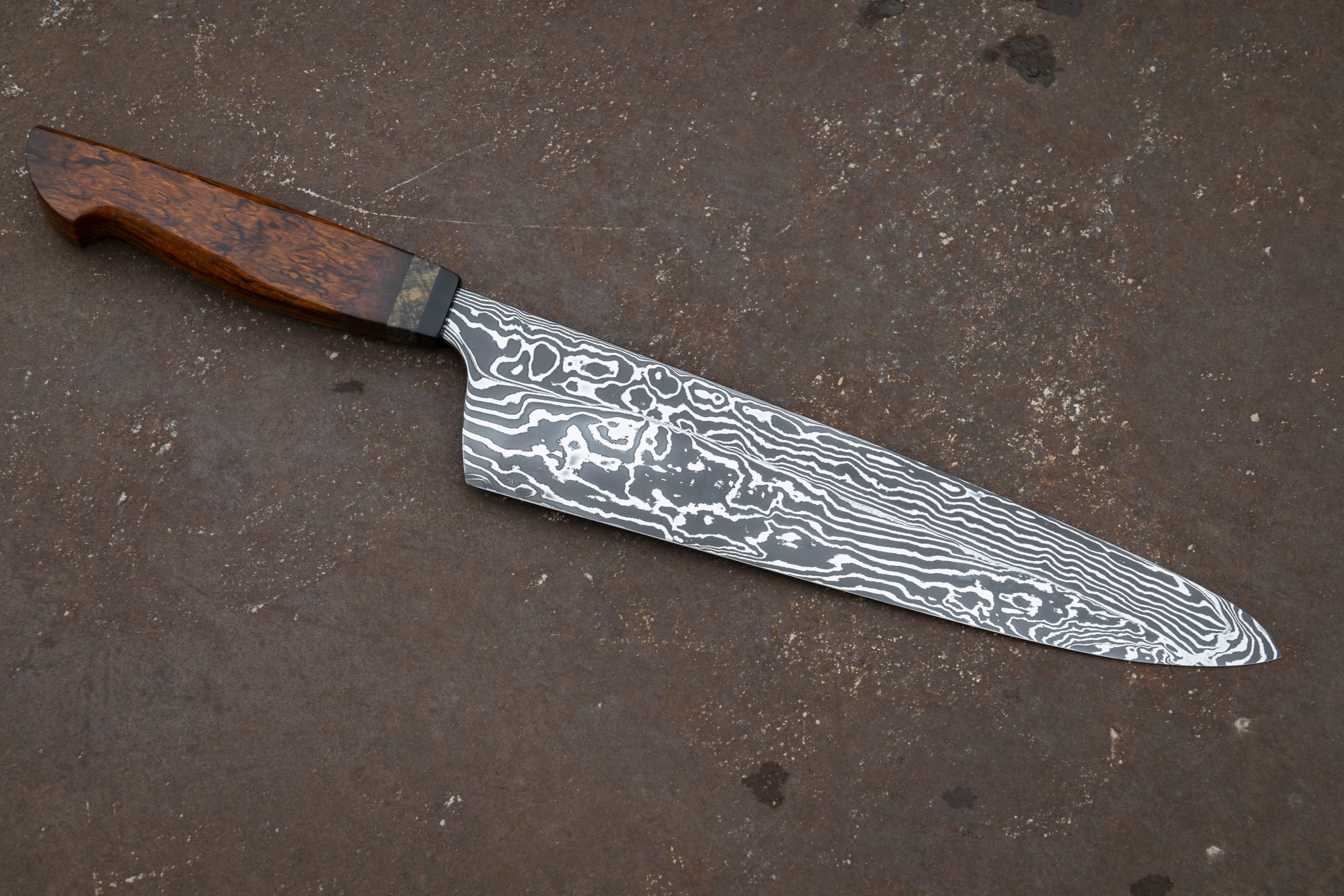239mm Damascus Chef Knife - Image 4